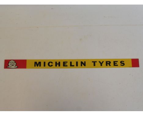 A Michelin Tyres shelf strip, in excellent condition.