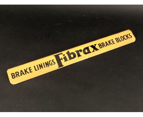 A Fibrax Brake Linings and Brake Blocks shelf strip.