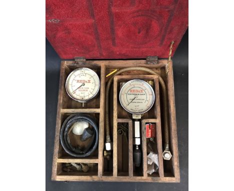 A Redex Limited compression gauge and engine tester kit. 