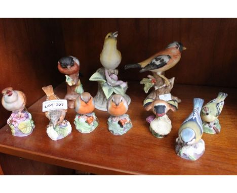 A selection of birds to include Royal Worcester examples