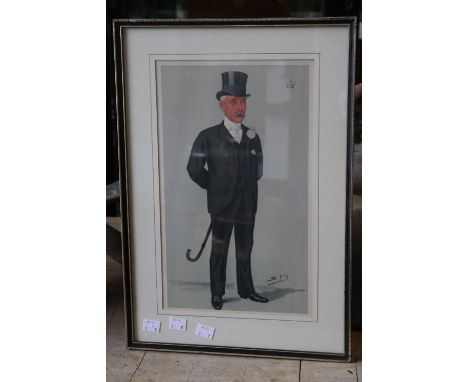 William Russel Flint, after, The Unexplored City, framed; a Spy Vanity Fair print, Gent in a Top Hat, framed (2)