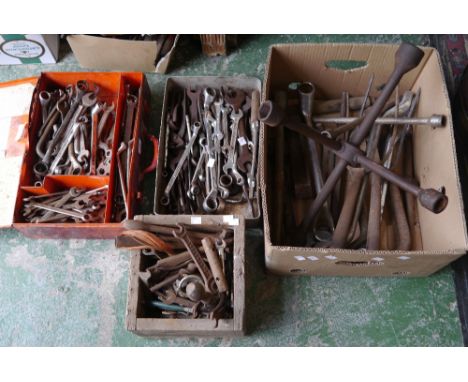 A quantity of hand tools, A F, etc
