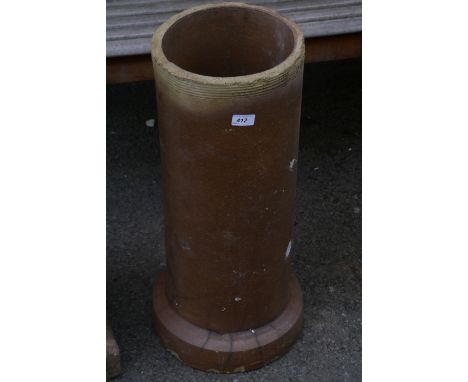 A large stoneware drainage pipe, 68.5cm high, 22cm internal diameter