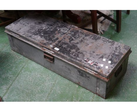 A vintage uniform trunk
