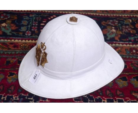 A Royal Marines Gibraltar pith helmet