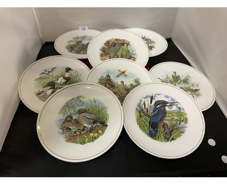 A COLLECTION OF ROYAL WORCESTER SPODE COLLECTABLE 'HAMMERSLEY' PLATES DEPICTING ICONIC BRITISH WILDLIFE 