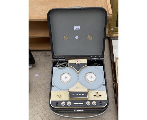 A VINTAGE BUSH TWIN RECORD PLAYER 