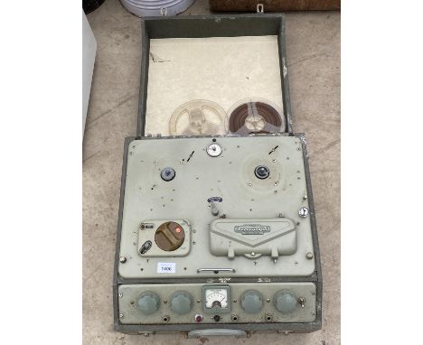 A VINTAGE AND CASED FERROGRAPH RECORD SYSTEM 