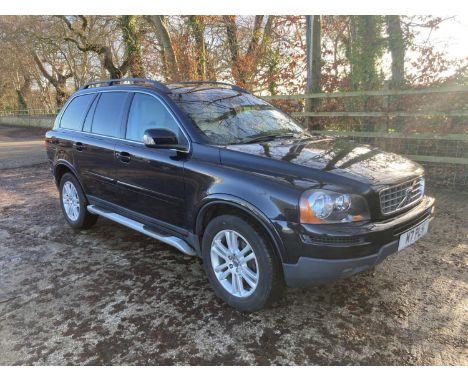 A 2009 VOLVO XC90, M7 PLH (PRIVATE PLATE NOT INCLUDED WITH SALE), LOG BOOK TO FOLLOW. 9 SERVICE STAMPS, AUTOMATIC, MOT 31.5.2