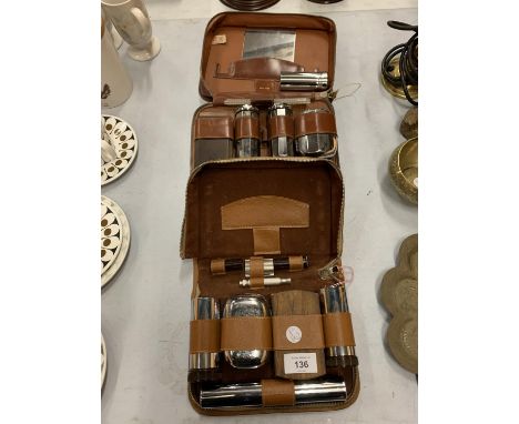 TWO VINTAGE GENTLEMANS GROOMING  CASES 