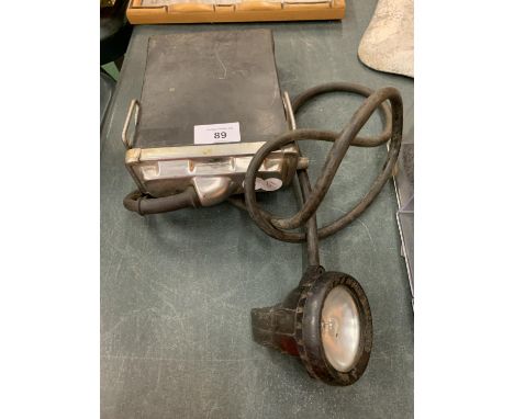 AN 'OLDHAM-WHEAT' MINERS CAMP LAMP 