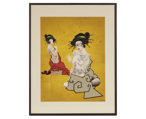 BILLY MA (CANADIAN, B.1966) - GEISHAS GIRLS
Giclée on archival paper Print 35 of 40 Dated 2013 at the back 69cm wide x 91cm h