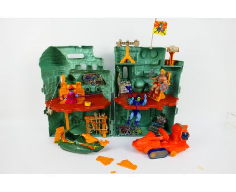 MOTU - Castle Grayskull - HeMan. An unboxed, Playworn castle Grayskull. Missing handgun and short sword from the weapons rack