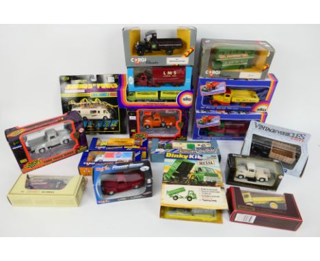 Siku - Matchbox - Dinky Toys - Corgi - Budgie - Others - 18 boxed diecast model vehicles in various scales. Lot includes Siku