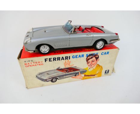 Bandai - A boxed battery operated Ferrari Gear Shift Car # 4103 made in Japan by Bandai. The car appears in Near Mint conditi