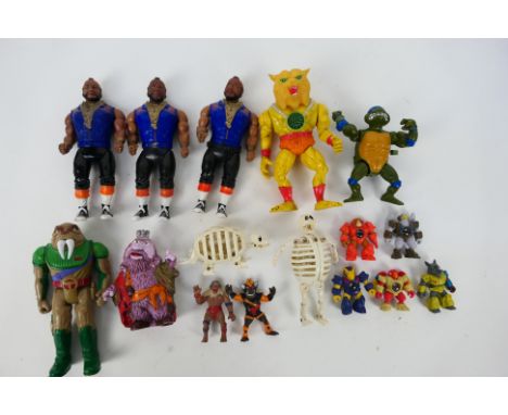 Battle Beasts - The A Team - TMNT - Egg Monster - Fraggle Rock - Black Star - Thundercats. A selection of loose retro figures