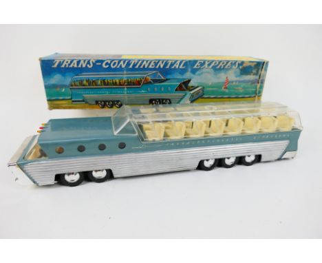 OK Toys - Gerry Anderson - A very rare boxed Trans-Continental Express bus # 3354. This 42 cm long friction model appears in 