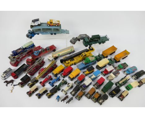 Dinky Toys - Matchbox - Lledo - Others - An unboxed collection of playworn diecast model vehicles in various scales. Lot incl