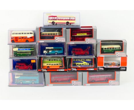 Corgi Classics - Corgi Original Omnibus - 15 boxed diecast 1:76 scale model buses. Lot includes Corgi OO Limited Edition OM41
