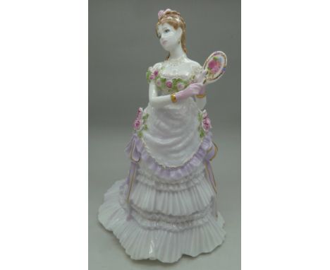 A Royal Worcester figure, Splendour at Court, boxed with certificate, 4289/12500