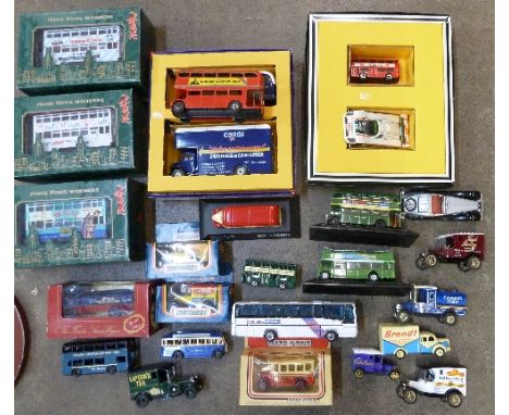 Diecast model vehicles including Corgi and Matchbox, etc.