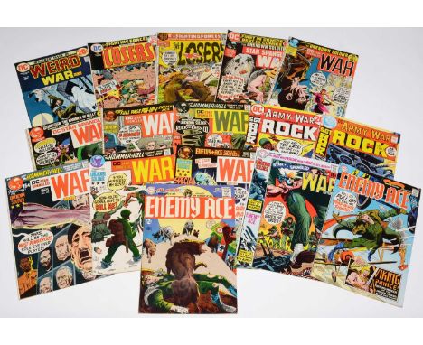 Our Army At War No's 240 and 254; Star Spangled War Stories No's 145, 149, 152, 154, 155, 156, 157, 158, 159, 160, and 164; O