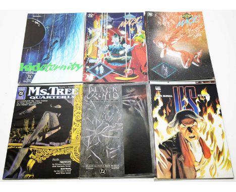 DC Graphic Novels: The Books Of Magic; Black Orchid; Ms. Tree Quarterly No.1; U.S. Uncle Sam; and Kid Eternity. (13)
