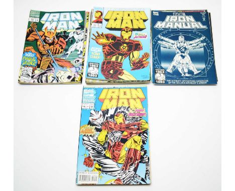 Iron Man No's 281-288, 290-300; The Iron Manual No.1; and sundry Iron Man annuals and related titles. (27)