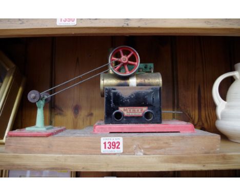 A Mamod stationary steam engine. 