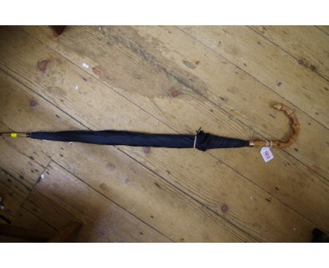 A vintage umbrella. 
