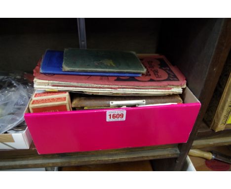 A mixed lot, to include an old photograph album and playing card packs. 