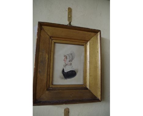 English school, second quarter 19th century, portrait miniature profiles of a lady and a gentleman, a pair, watercolour, 11.5