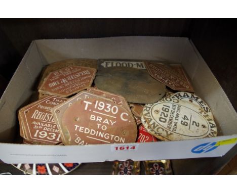 A collection of Thames enamel and other river plates, circa 1894-1948.&nbsp; 