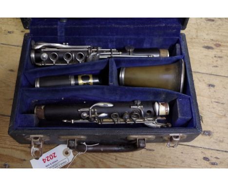 A J R Lafleur &amp; Son Ltd Clarinet, in case. 
