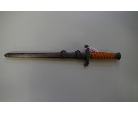 A German Third Reich 1935 patern Heer (Army) Officer's dress dagger and sheath, by the WKC Company, having burnt orange colou