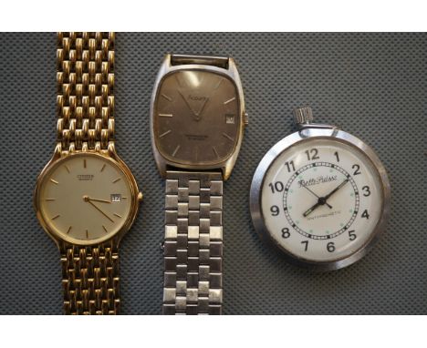 Gents Citizen Wristwatch, Accurist Wristwatch and a Pocketwatch