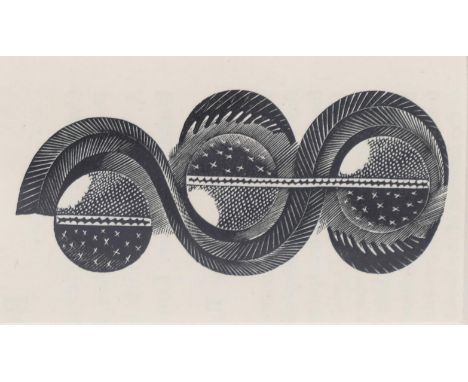 Eric Ravilious (1903-1942), wood engraving on paper, Engraving for a Catalogue of Watercolour Drawings by Eric Ravilious (Zwe