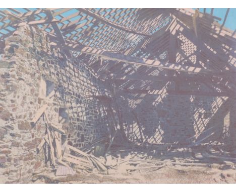 Norman Stevens (1937 - 1988), Old Barn Appledore, silkscreen print, artist's proof, signed in pencil 1986, plate 59cm x 81cm,