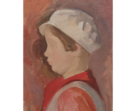 Francesco OLIVUCCI (Italian 1899-1985), untitled portrait, oil on board, 33cm x 40cm, framed, unsigned. In a collection of ot