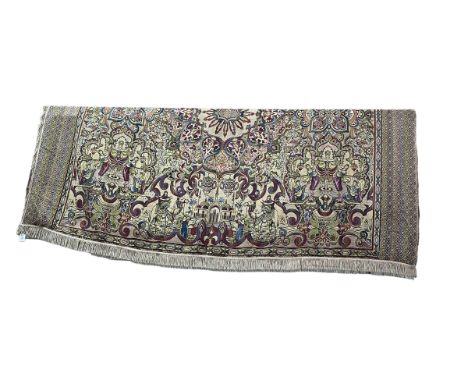 Tapestry wall hanging depicting Middle Eastern figures, 2.40 by 2.00.