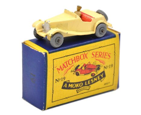 Matchbox Series die-cast model, ref no.19 MG sports car, boxed.