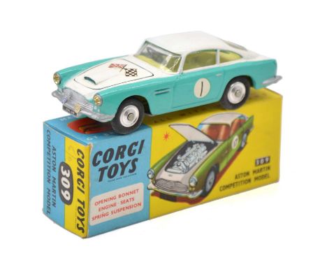 Corgi Toys die-cast model ref no.309 Aston Martin Competition Model, no.1, boxed.Condition report:The model is not in mint co