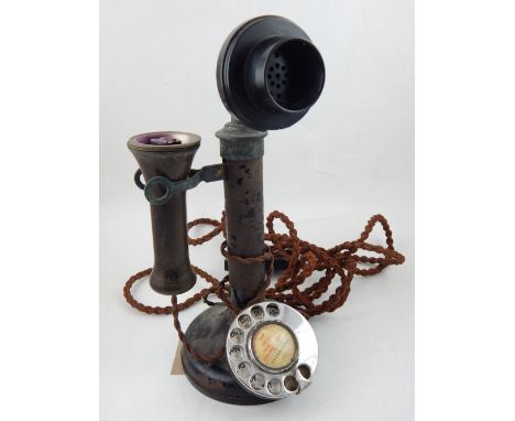 A candlestick type telephone, H. 31cm