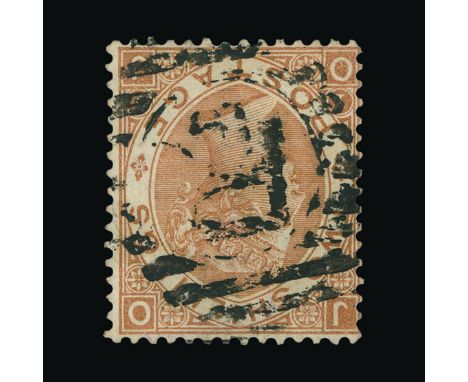 Great Britain - QV (surface printed) : (SG 121wi) 1867-80 2s brown, OJ, with WATERMARK INVERTED, centred to left, 'R' in oval