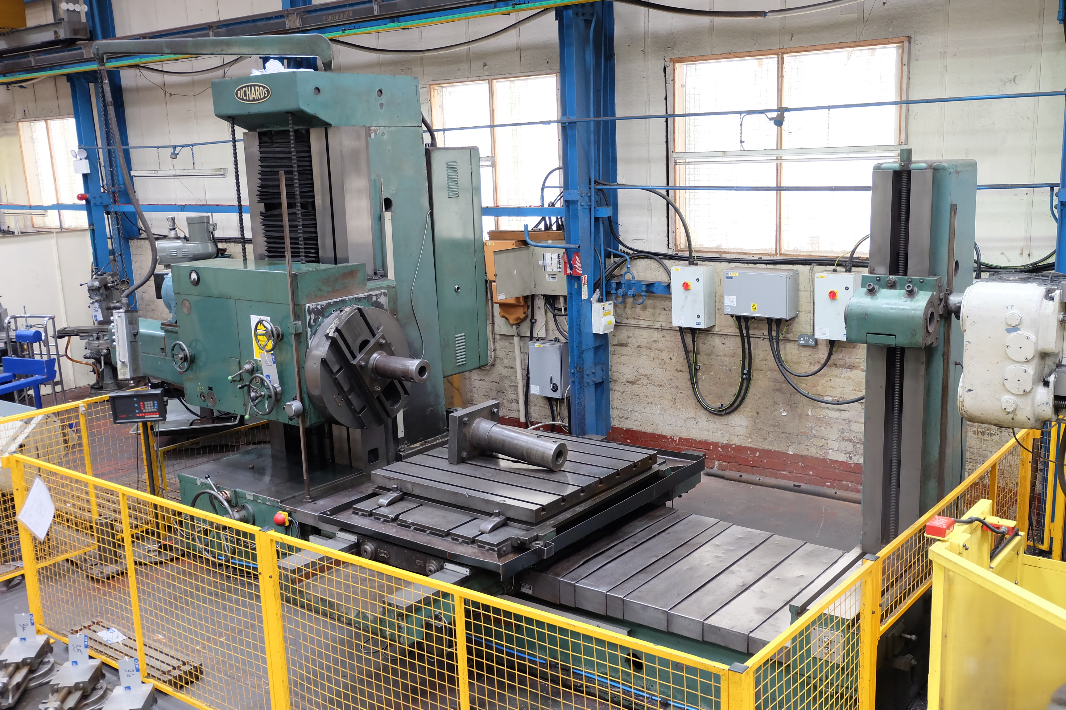 A Richards Horizontal Boring, Facing And Milling Machine: Est. 100mm Spindle; 30in Facing Head; 6