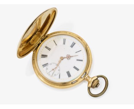 Savonette  Schweiz, Anfang 20. Jahrhundert  Gelbgold 18 K (750/-), gestempelt. Einige kleine Dellen. D. ca. 5,1 cm. Ca. 82,7 
