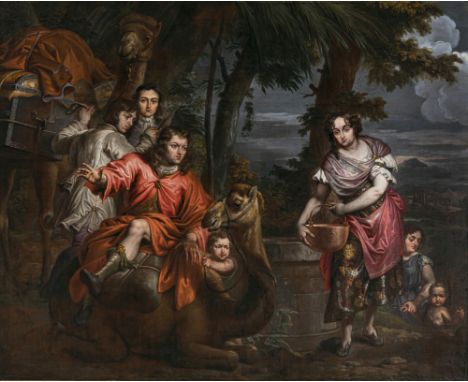 Jan Erasmus Quellinus1634 Antwerpen - 1715 MechelenJakobs Reise von Labans Haus nach Kanaan(Genesis 31, 17-35). L. u. signier