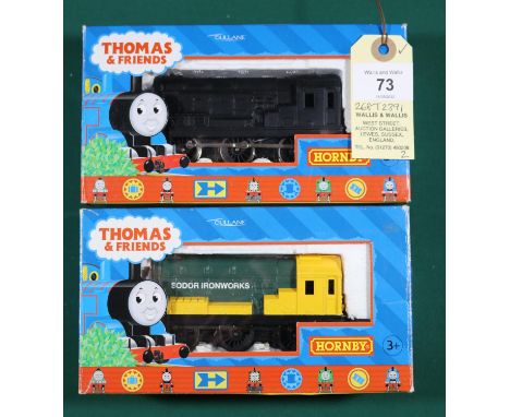 2x Hornby OO gauge Thomas the Tank Engine &amp; Friends series items. Both Class 08 diesel 0-6-0 shunters. 'Arry' in Sodor Ir