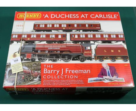 A Hornby OO 'A Duchess at Carlisle' train pack from The Barry J Freeman Collection (R2985). Comprising LMS Coronation Class 4