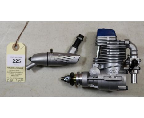 O.S. model aircraft engine for radio controlled aircraft. Model No. FS 56, with silencer. Made in Japan 2005. boxed, minor ag